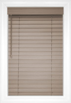 Teak Aire Wood Grain Faux Wood Blinds