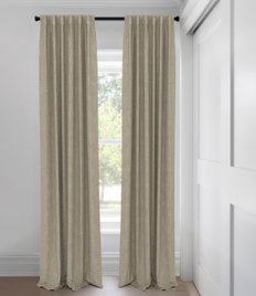 Jute Nara Sheer  Tailored Fit Drapery