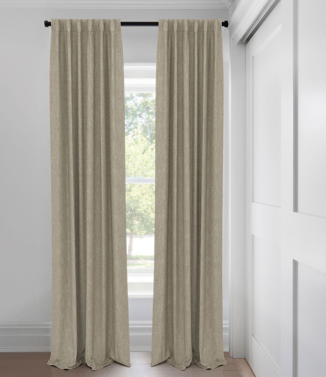 Jute Nara Voilage Rideaux Tailored Fit