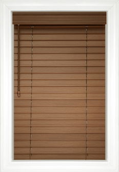 Walnut Aire Wood Grain Faux Wood Blinds