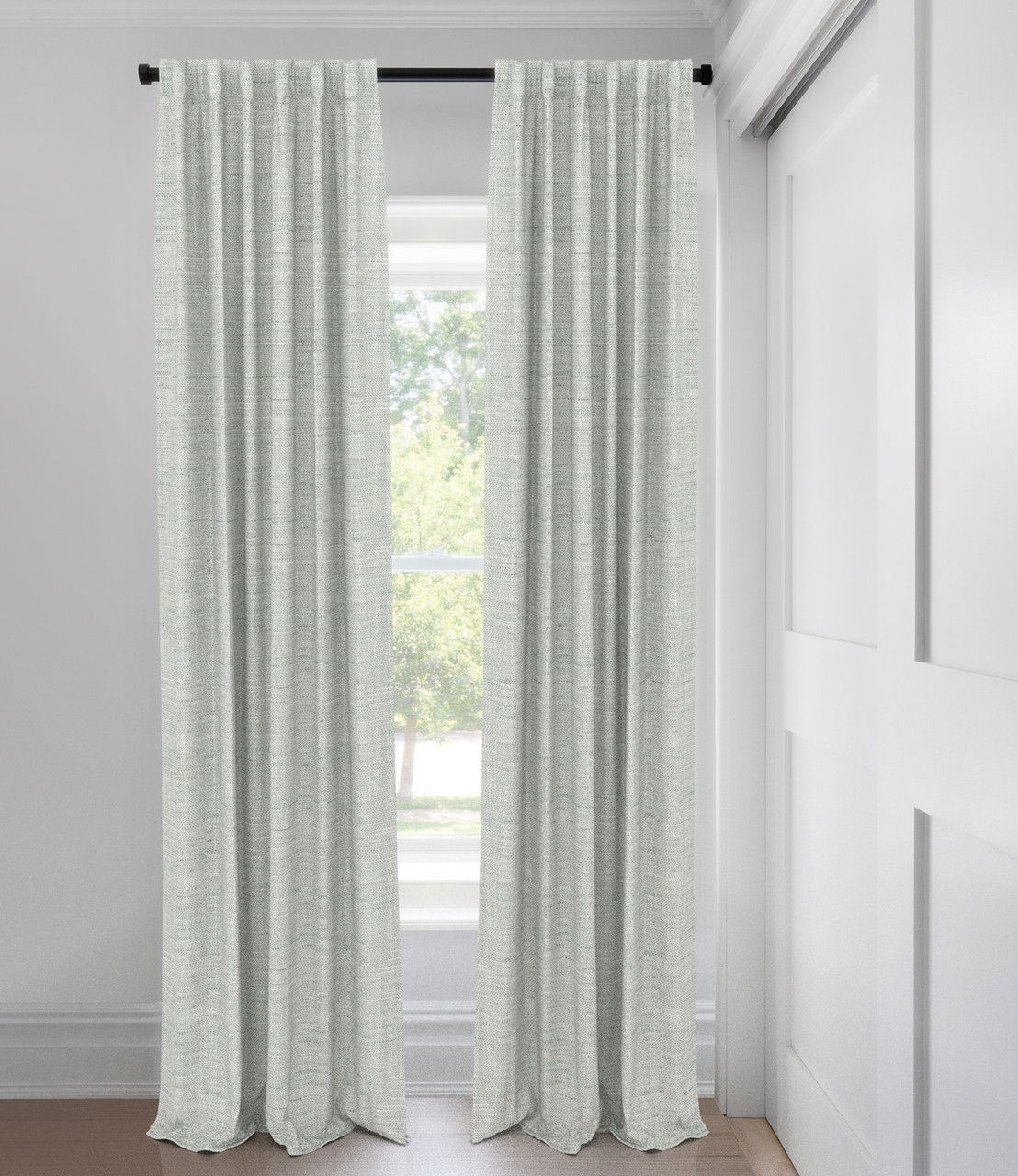 Aqua Mia Room Darkening Tailored Fit Drapery