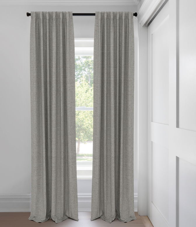 Ash Heavy Weight Textured Knit Tailored Fit Drapery