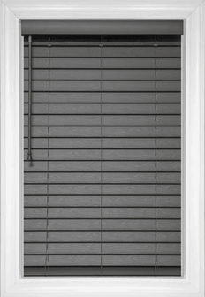Gris foncé Teinte de similibois Stores en similibois