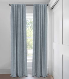 Rideaux coupe ajustée - Opaque  - Austin - Chambray