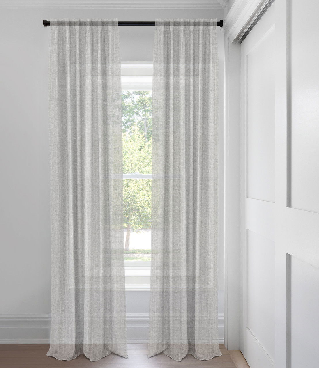 Pebble Luna Sheer Tailored Fit Drapery