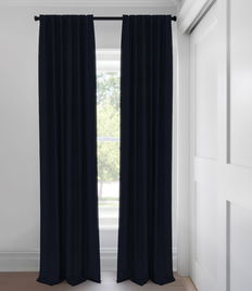 Navy Morris RD Room Darkening Tailored Fit Drapery