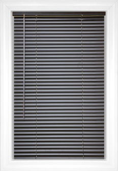 Matte Black Mini II Aluminum Blinds