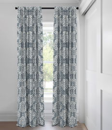 Slate Blue Amalia Light Filtering Tailored Fit Drapery