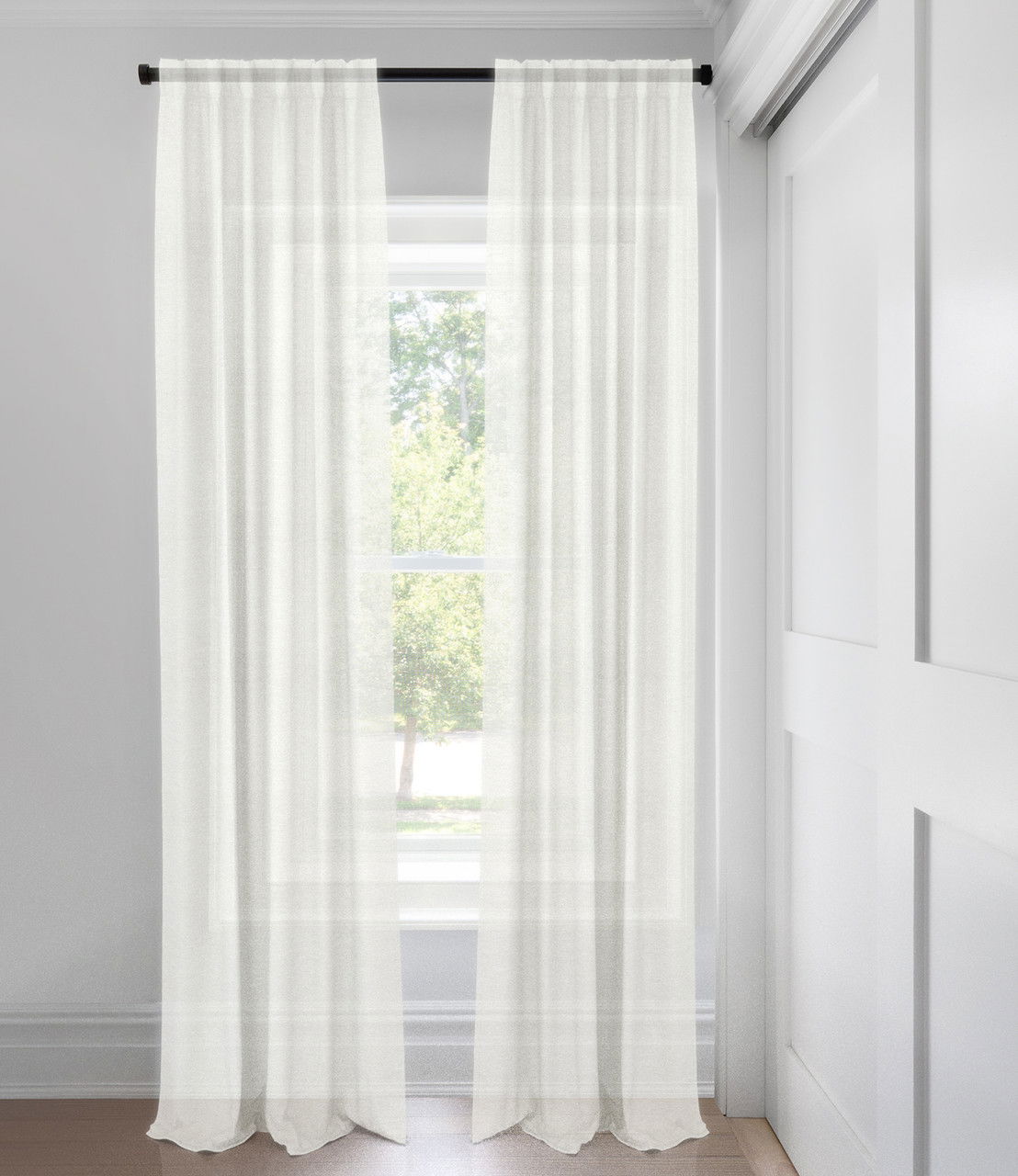 Natural Cream The Gracie Sheer Tailored Fit Drapery