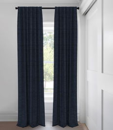 Rideaux coupe ajustée - Filtrant la lumière  - Gemma - Indigo