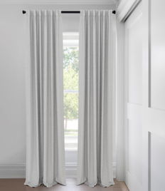 Fog Wool Spun Light Filtering Tailored Fit Drapery Fog Wool Spun Light Filtering Tailored Fit Drapery