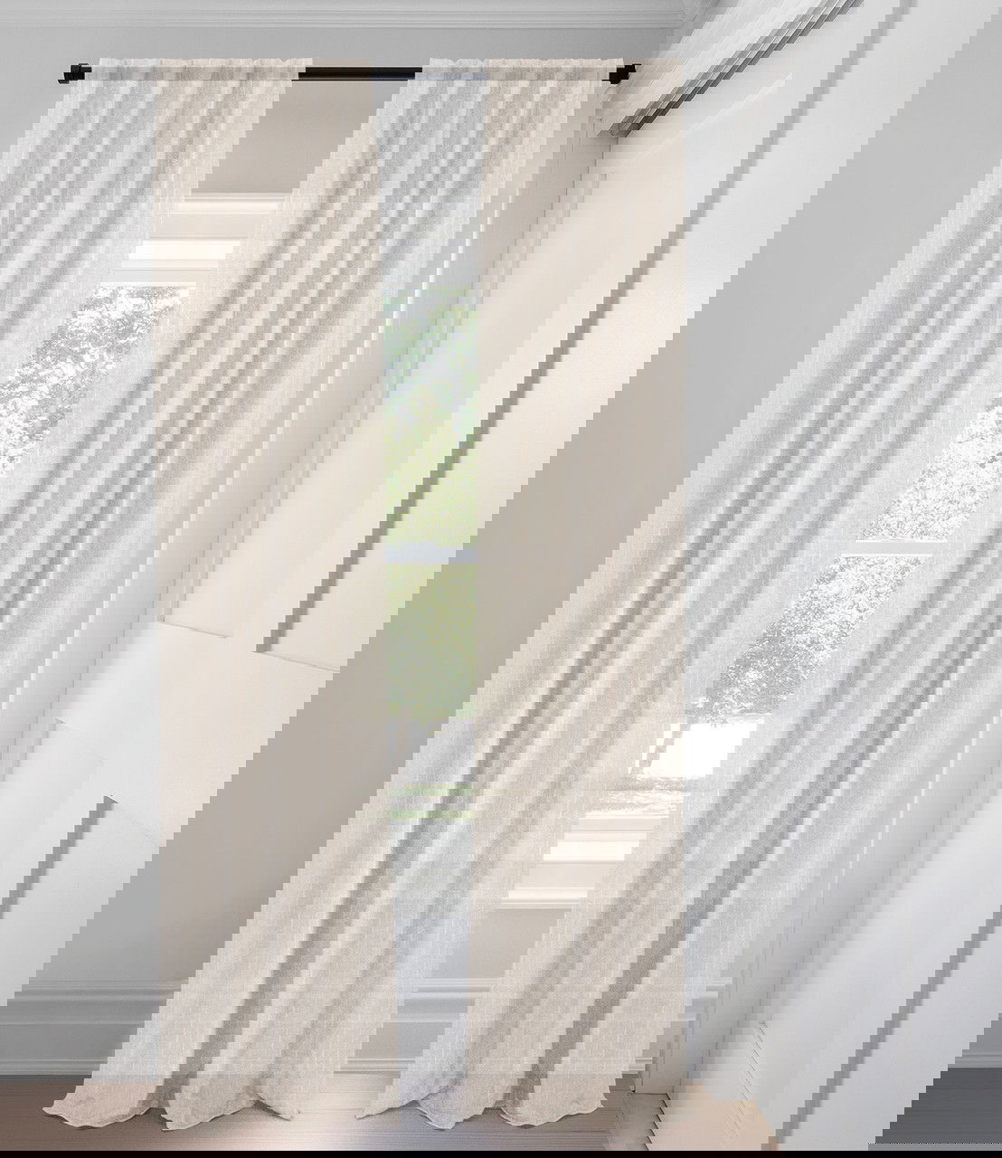 Rideaux coupe ajustée - Voilage  - The Minimalist - Striped Taupe