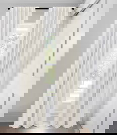 Rideaux faits sur mesure - Filtrant la Lumière  - Lustre en soie - Ivoire