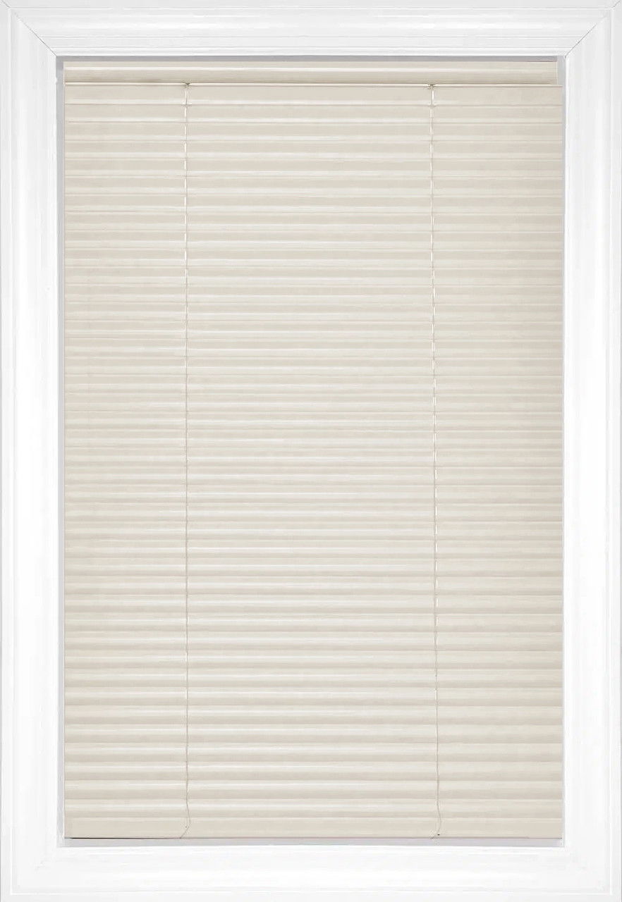 Ivory Classic Cordless 1" Aluminum Aluminum Blinds