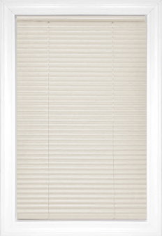 Ivory Classic Cordless 1" Aluminum Aluminum Blinds