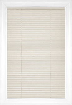 Ivory Classic Cordless 1" Aluminum Aluminum Blinds