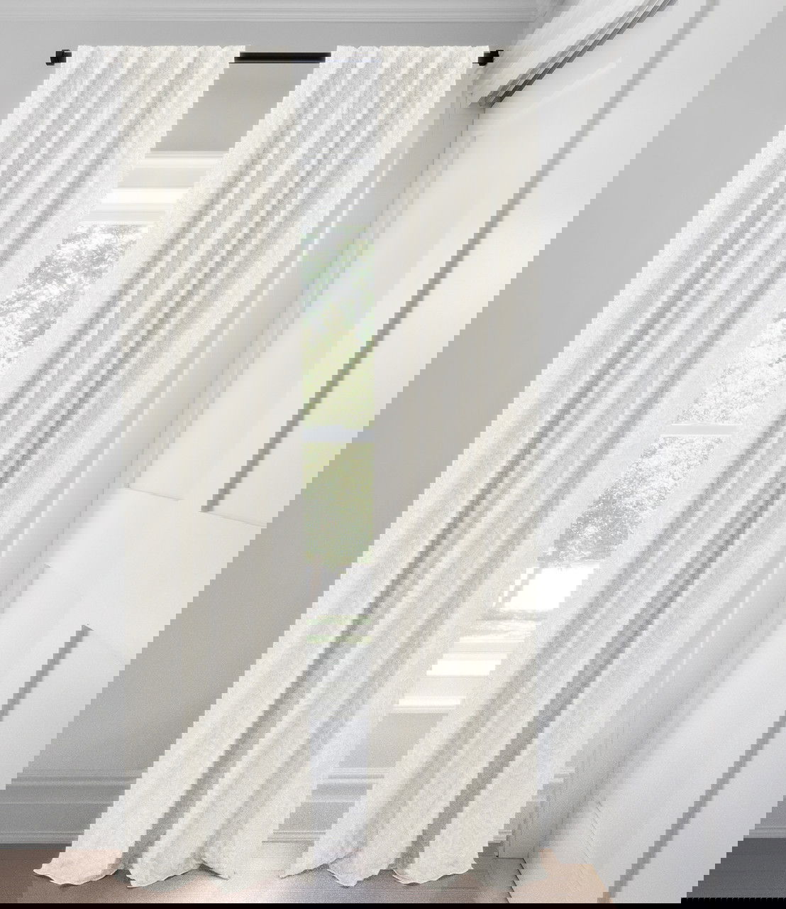 Rideaux coupe ajustée - Opaque  - Amalia - Perle