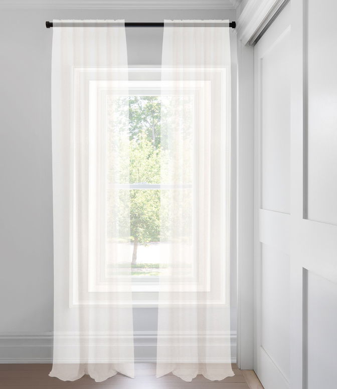Natural Classic Sheer Tailored Fit Drapery