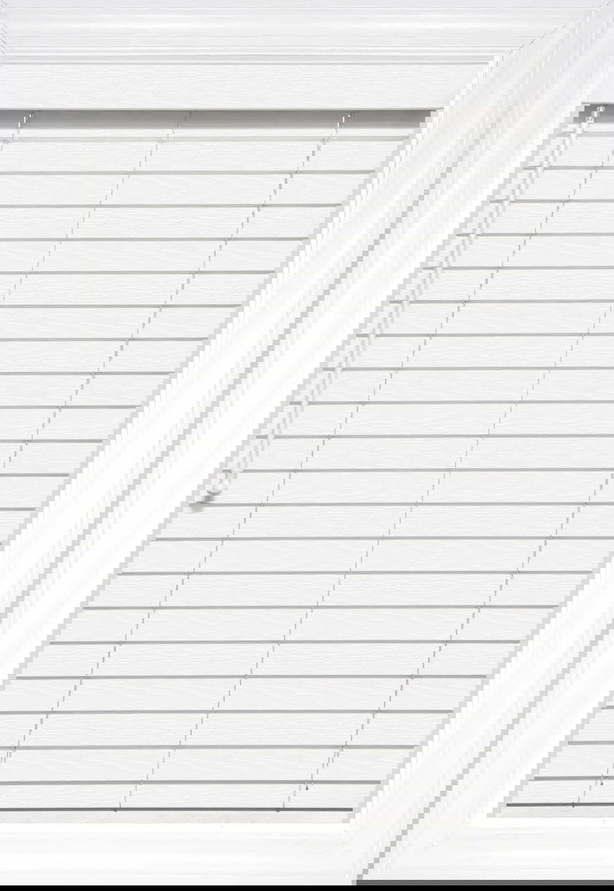 White Classic Faux Wood Blinds