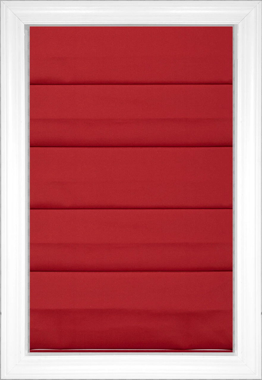Chilli Pepper Sateen Flat Solid and Textured Roman Shades