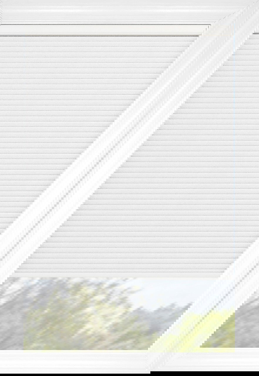 White Paris Light Filtering Cellular Shades