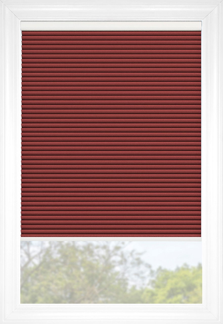Dark coral Signature Blackout Cellular Shades