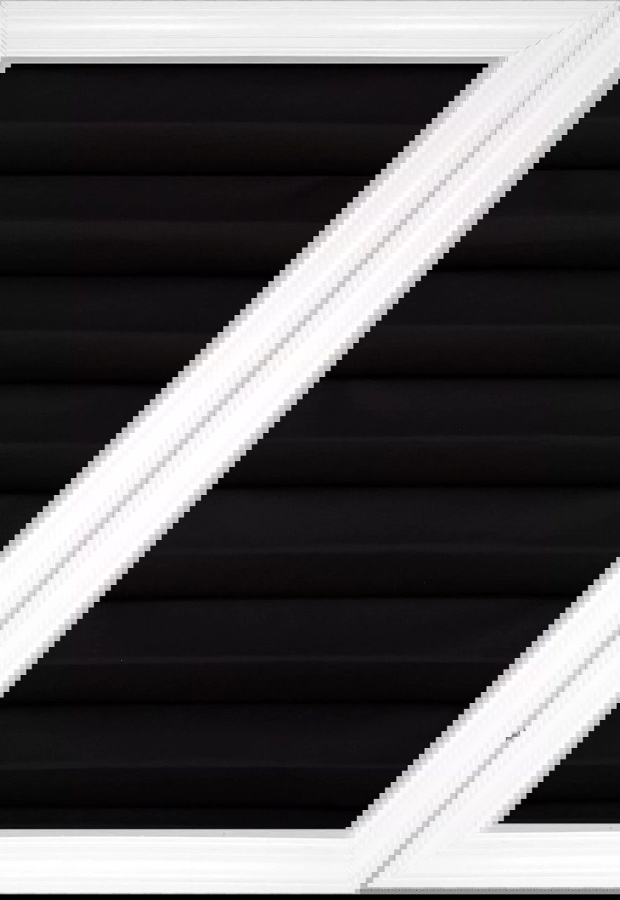Black Sateen Classic Solid and Textured Roman Shades