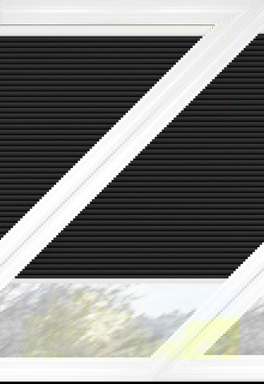 Black Premier Light Filtering Cellular Shades