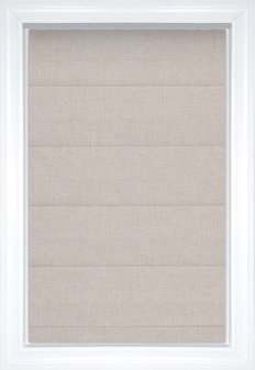 Stores romains Jefferson Plat Solid and Textured - Sable blanc