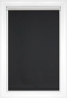 Black Devon Blackout Roller Shades