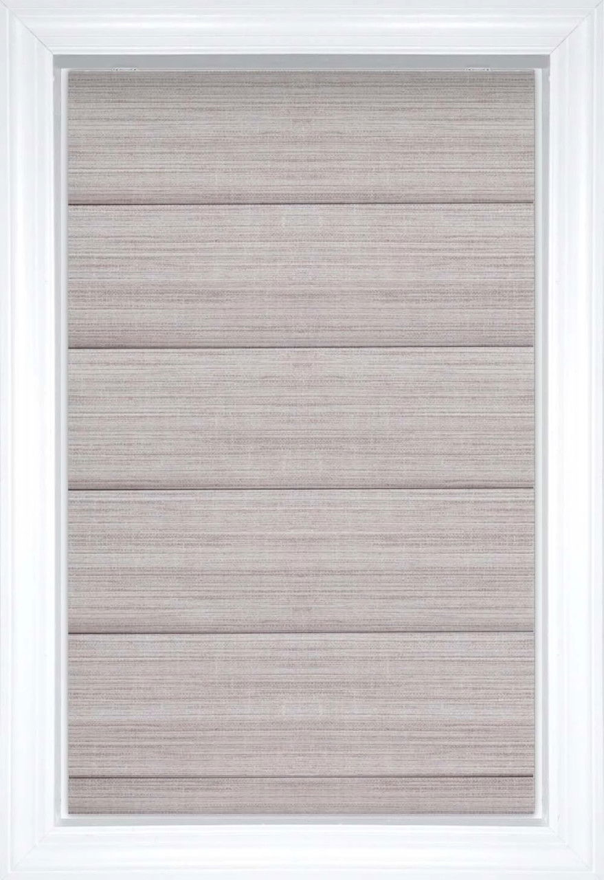 Moon Stone Tussah Flat Solid and Textured Roman Shades