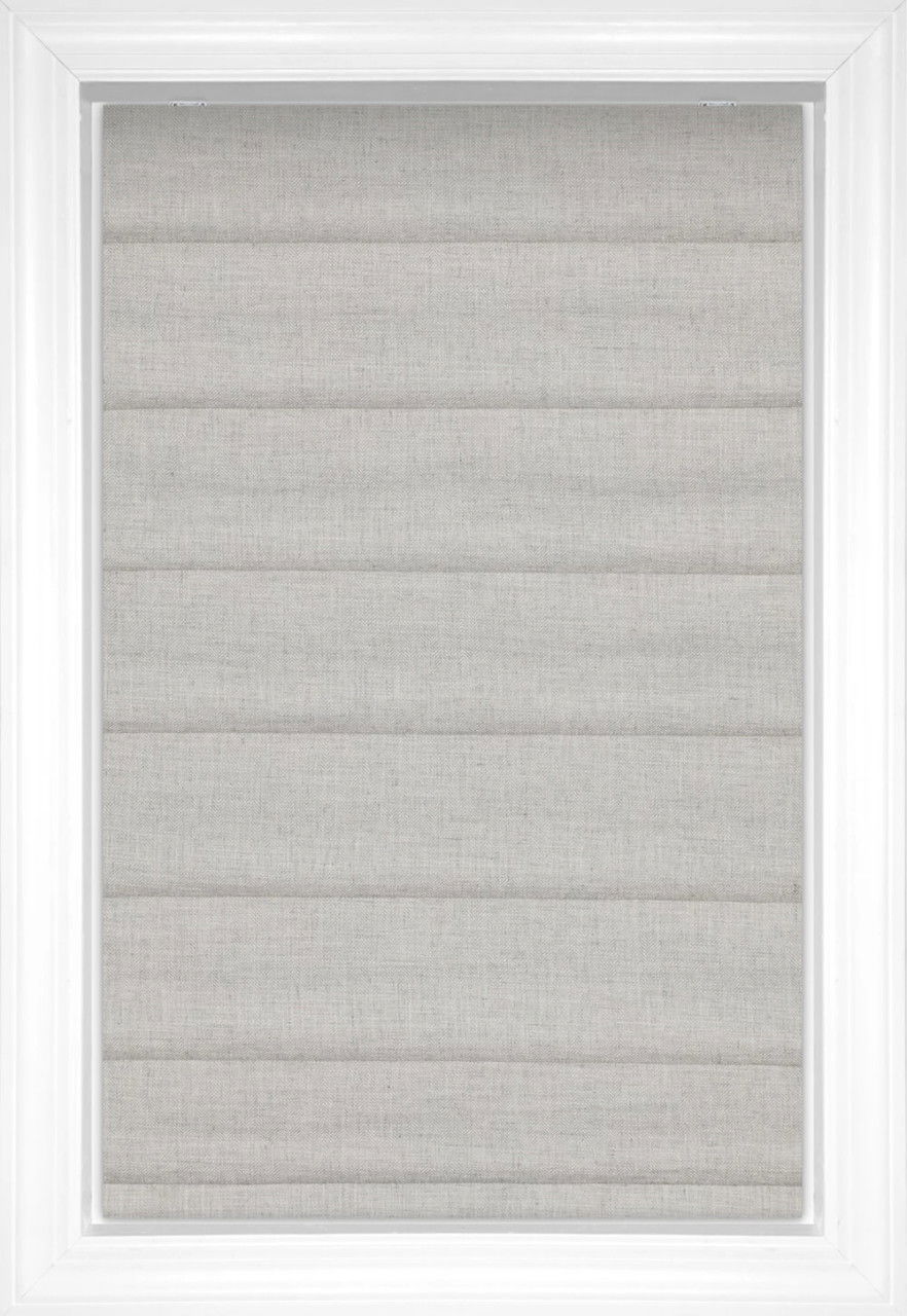 Linen Dow Classic Solid and Textured Roman Shades