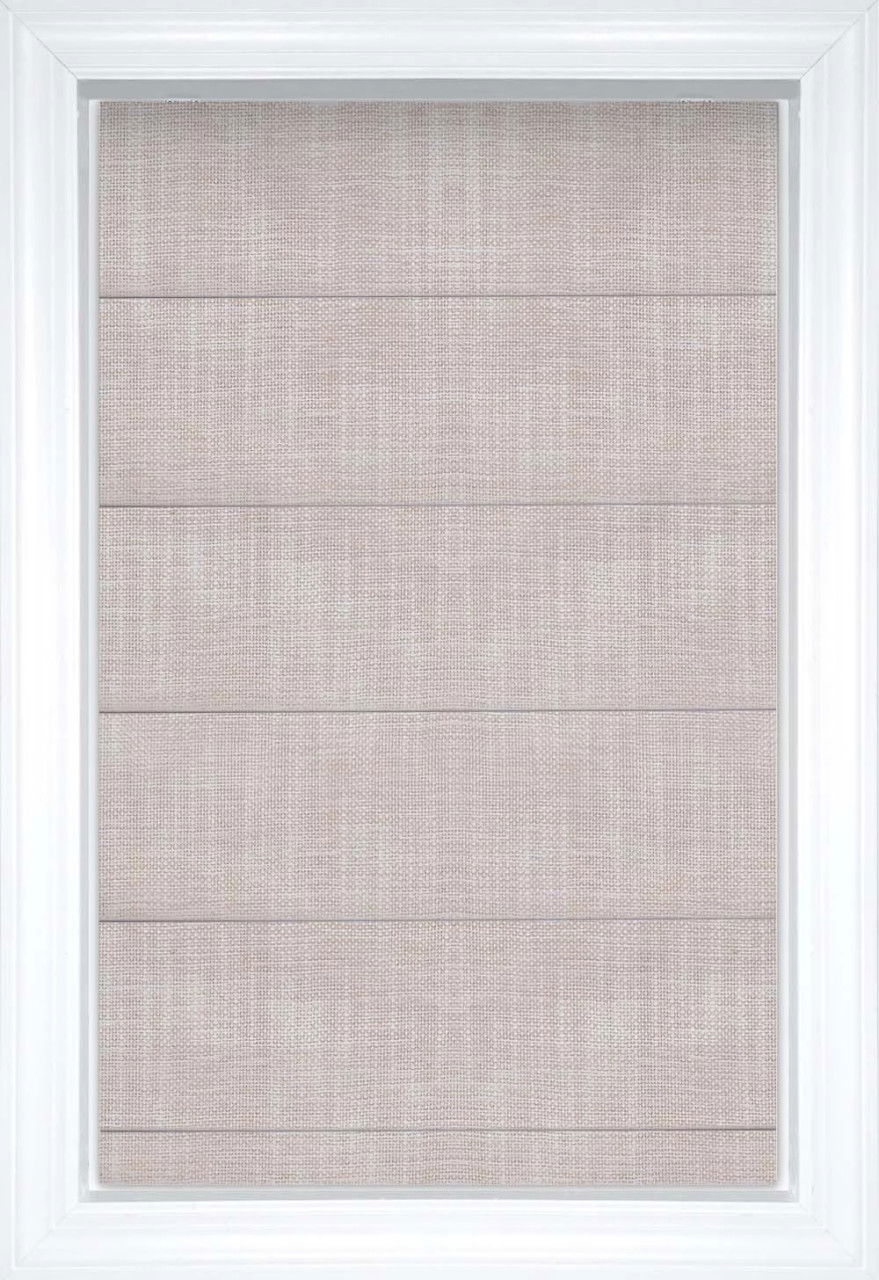 Fawn Carolina Flat Solid and Textured Roman Shades