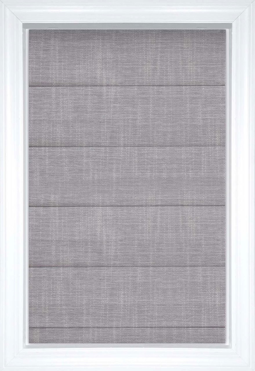 Dove Carolina Flat Solid and Textured Roman Shades