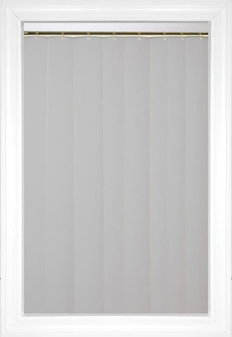 White Marbella Vertical Vinyl Blinds
