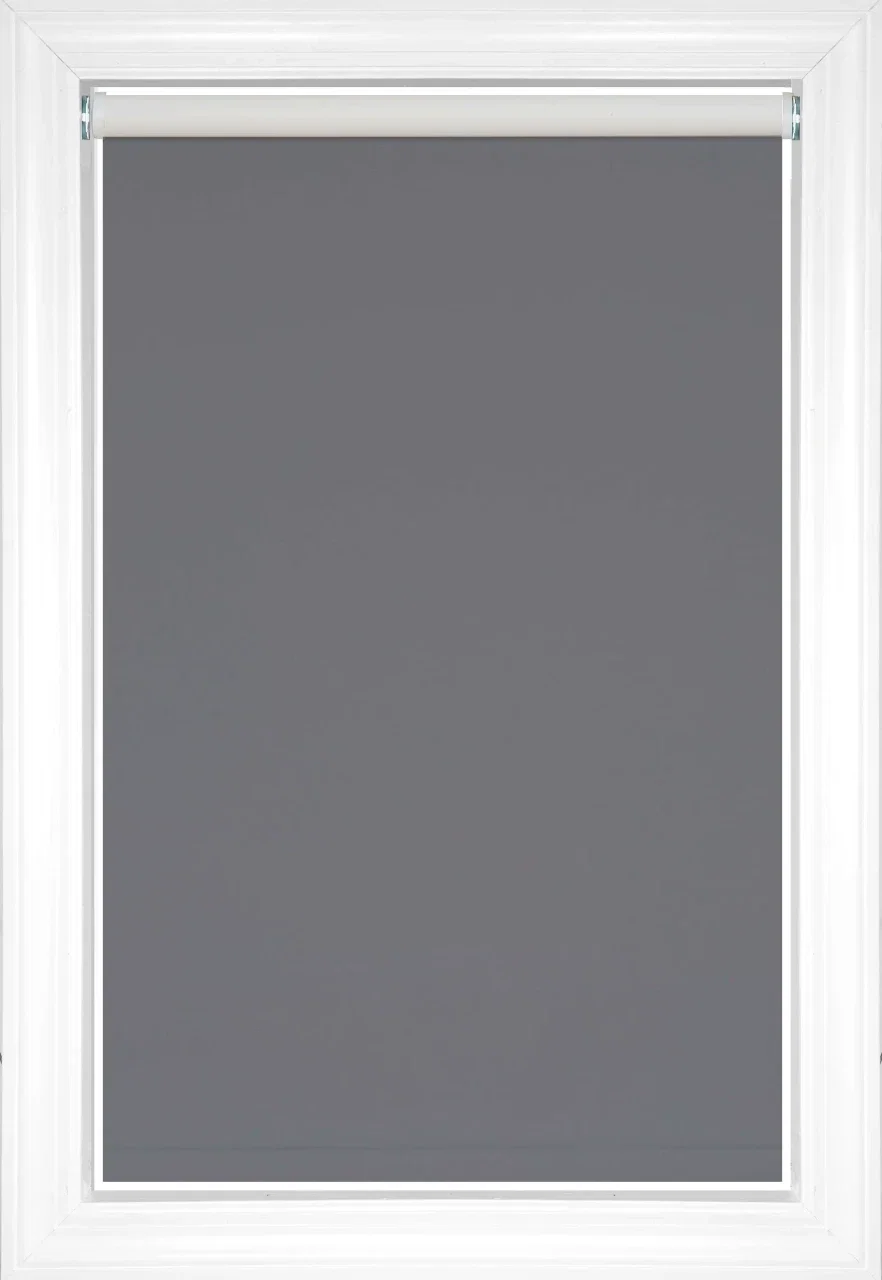 Dark grey Devon Blackout Fabric Blackout Roller Shades