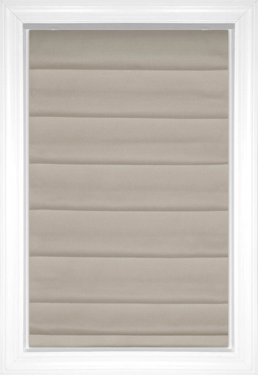 Jute York Classic Solid and Textured Roman Shades