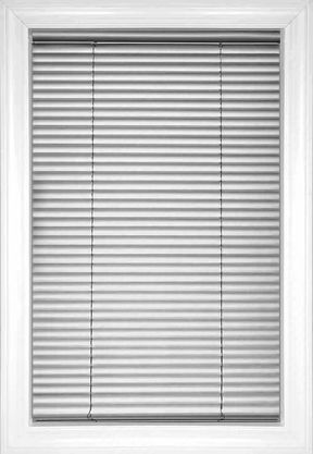Silver Classic Cordless 1" Aluminum Aluminum Blinds