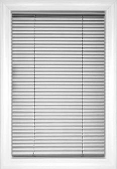 Silver Classic Cordless 1" Aluminum Aluminum Blinds