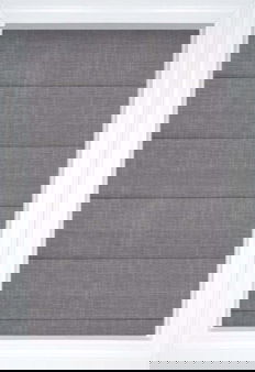 Thundercloud Carolina Flat Solid and Textured Roman Shades