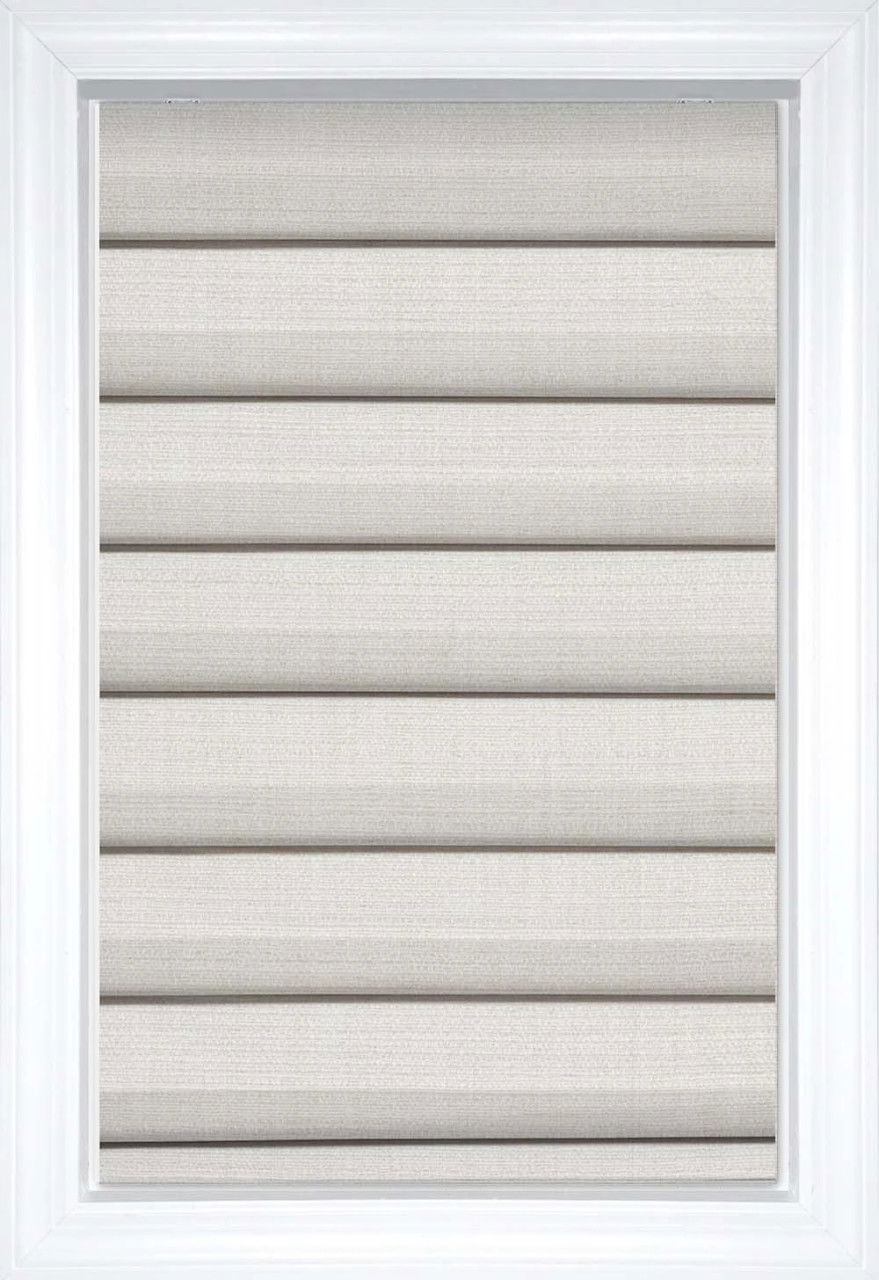 Snow Nara Classic Solid and Textured Roman Shades