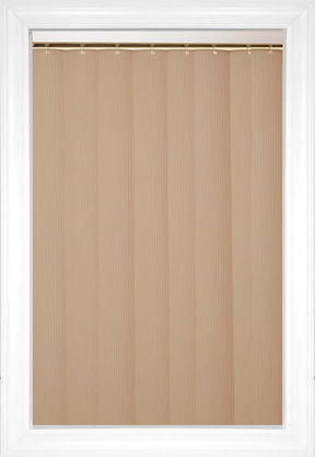 Sand Valentino Vertical Vinyl Blinds