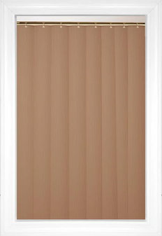Tan Valentino Vertical Vinyl Blinds