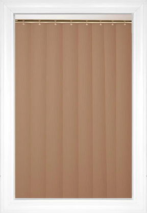 Tan Valentino Vertical Vinyl Blinds