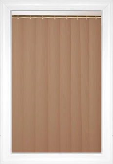 Tan Valentino Vertical Vinyl Blinds