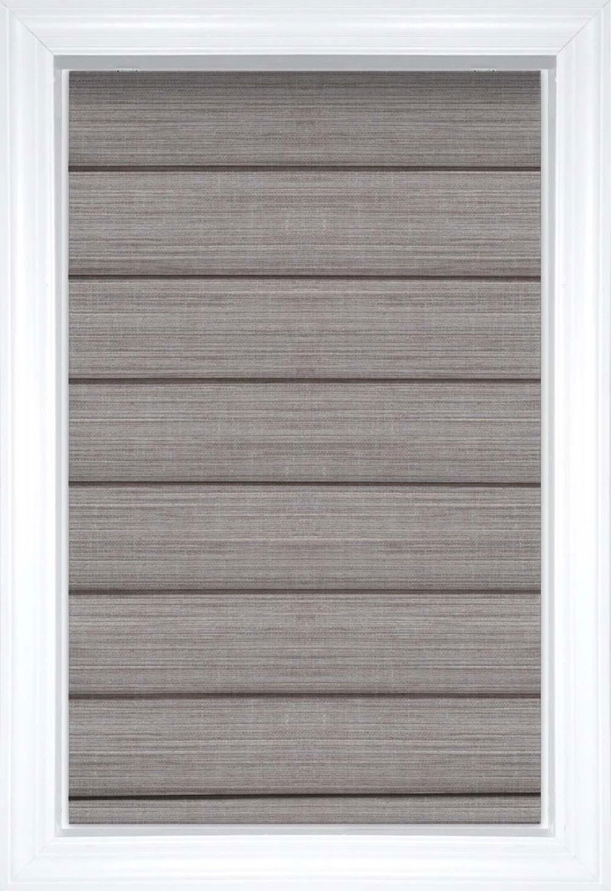 River Rock Tussah Classic Solid and Textured Roman Shades