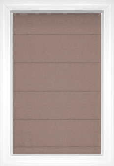 Rustic Coffee The Farmhouse - Jhonny Curran Collection [Online Exclusive] Flat Solid and Textured Roman Shades