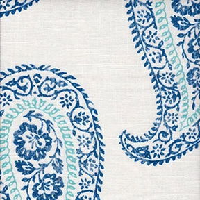 Sapphire Paisley Roman Shades Sapphire Paisley Roman Shades