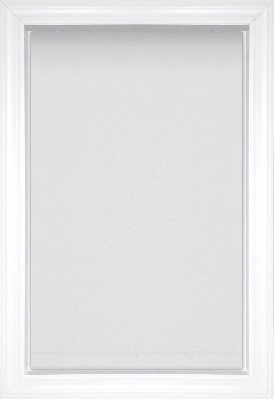 Pure White York Waterfall Solid and Textured Roman Shades