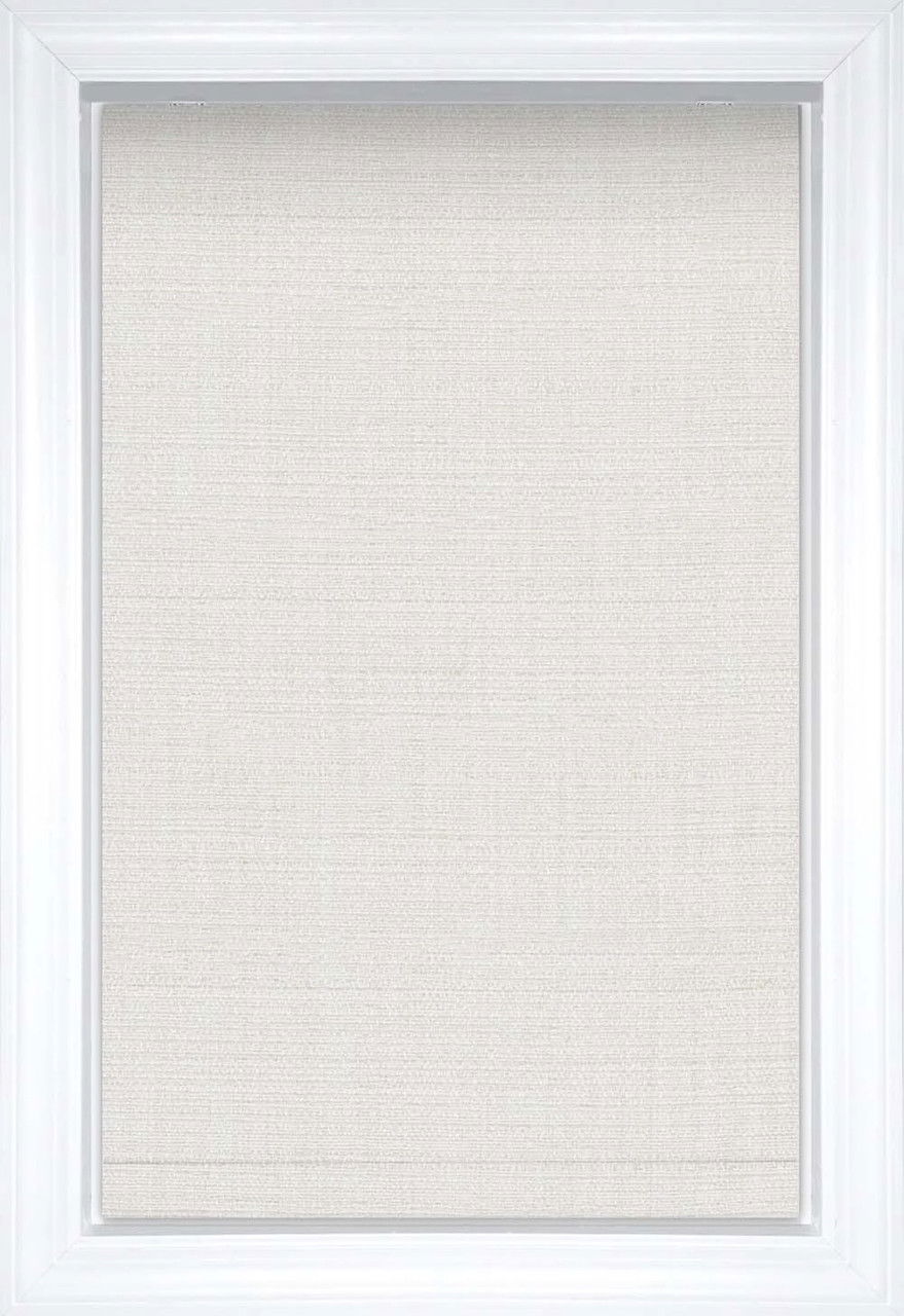 Snow Nara Waterfall Solid and Textured Roman Shades